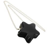 DOITOOL Women Star Crossbody Bag with Chain Strap for Party | PVC and Alloy Build, Black Finish, Holds Wallets and Small Cosmetics, Date Night or Dancing