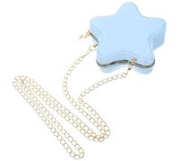 DOITOOL Women Star Crossbody Bag with Chain Strap for Party | PVC and Alloy Build, Black Finish, Holds Wallets and Small Cosmetics, Date Night or Dancing