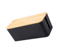 DOITOOL Wood Grain Cable Management Box Medium Power Line Organizer for Desk and Office Conceals and Protects Power Strips Chargers USB Hubs Suitable for Home Study Use