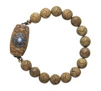DOITOOL Wooden Beads Bracelet with Elegant Design Versatile Accessory Stylish Rosary Charm Bracelet for Women for Daily Wear and Special Occasions