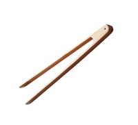 DOITOOL Wooden Food Clip Tongs for Cooking Toast Bread Grilling BBQ Easy Grip Premium Wood Kitchen Utensil for Home Restaurant Cafeteria Use