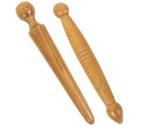 DOITOOL Wooden Foot Massage Sticks 2Pcs Natural Sturdy Wood Manual Trigger Point Massager Therapy Pen for Foot Care and Relaxation at Home and Travel