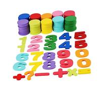 DOITOOL Wooden Math Counting for Colorful Number Cognitive Plaything Educational Digital Shape Learning