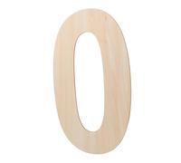DOITOOL Wooden Number Plaque, Basswood Blank Zero Cutout for Birthday Photo Collage, Room Decoration, Baby Photoshoots, Charming Wall Décor for Nursery and Gifts