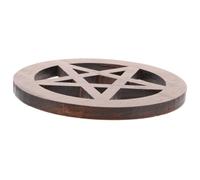 DOITOOL Wooden Pentacle Altar Tile for Religious Ceremonies and Family Sacrifices, Practical Home Decor Accent to Stabilize Spiritual World and Purify the Mind, Traditional Knot Design