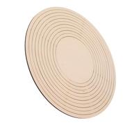DOITOOL Wooden Round Pottery Tools Set with Concentric Geometric Figure Rail for DIY Ceramic Cutting and Modeling Clay Forming Plate Guide for Pottery Schools and Studios