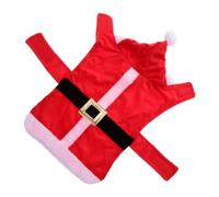 DOITOOL Xmas Dog Clothes PET Formal Dress, Christmas Elements Design Polyester Red, for Small Dogs and Cats, Reusable, Easy to Wear and Take, Washable, for Christmas Parties, PET