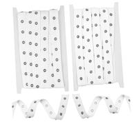 DOITOOL Yards Cotton Snap Button Tape Wide White Snap Fastener Ribbon Strip for Sewing Clothing Jackets Shirts Easy Sew Versatile Closure Fastening