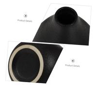 DOITOOL Zen Ceramic Flower Arrangement Vase Minimalist Black Small Vase for Dried Flowers Indoor Home Decor Smooth Touch Artistic Design
