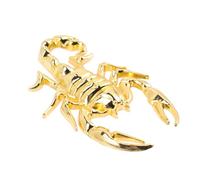 DOITOOL Zinc Alloy Car Stickers with Adhesive Scorpion Pattern 2 Pcs Metal Decals Easily Removable for Vehicle Door and Window Decoration, Designed for British Car Enthusiasts