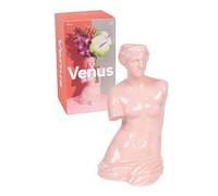 DOIY - Modern Decorative Vase - Design in the shape of the Greek Goddess Venus - Made with Ceramic - Vase for Flowers - Decorative Vase - Pink - 16x16x31cm