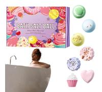 Doiyislem Bath Balls for Women - 7-Piece Bath Salt Balls for Women Relaxing | Shower Soap Stocking Stuffers for Ladies Kids Birthday Christmas Valentines Mother's Day Bathtub Spa Relaxation