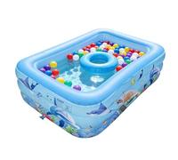 Doiyislem Blow Up Pool | Rectangle Blow Up Thickened | Inflatable Kiddie Paddling Pools,for Swimming Backyard Outdoor Party Outside Summer Camping Children Boys Girls Aged 1-4