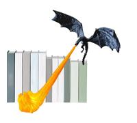 Doiyislem Bookshelf Accent Dragon Tabletop Art Display Resin Accent Decor | Bookshelf Dragon Statue for Home, School, Apartment, Dormitory, Bedroom, Office, Library