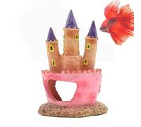 Doiyislem Castle Ornament for Fish Tank, Colorful Fish Tank Castle, Miniature Aquarium Landscape Decoration, Fish Tank Accessories for Home