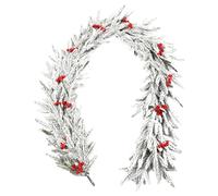 Doiyislem Christmas Tree Garland - Indoor Window Decoration - Realistic Christmas Garland Winter Decoration for Indoor Outdoor Mantle Fireplace Door Window Porch Table Kitchen Party Wedding
