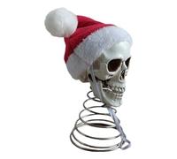 Doiyislem Christmas Tree Topper | Holiday Skeleton Ornaments,5 Inch Skeleton Head Decoration for Party Props Garden Yard Patio Desk Porch Bookshelf Lawn Haunted House Bar