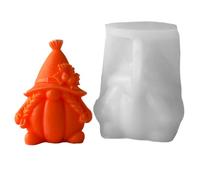 Doiyislem Halloween Chocolate Molds,3D Pumpkin Gnome Mold - Autumn Reusable Mould for Fondant Decorating Classroom Crafts Soap Resin Art Project Treat