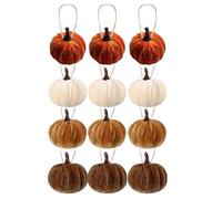 Doiyislem Harvest Pumpkin Ornament | Thanksgiving Mini Pumpkin Tree Pendants - Autumn Seasonal Display Party Prop for Wall Window Balcony Bookshelf Garden Bedroom