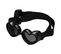 Doiyislem Heart Shaped Dog Sunglasses - Pet Shades Sunglasses - UV Protection Dog Sunglasses with Adjustable Strap, Pet Goggles for Dogs, Puppy Sun Glasses