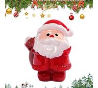 Doiyislem Mini Santa Figurines,Cute Christmas Desktop Decor | Small Holiday Santa Claus Ornament for Car Dashboard Garden Kitchen Shelf Dining Table Bedside Christmas Living Spaces