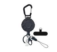 Doiyislem Retractable Phone Tether | Anti-Loss Smartphone Strap | ID Badge Reel Keychain | for Adults Seniors Travel Commuting Camping Hiking Concerts Shopping Gym Fishing Picnic Vacation