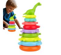 Doiyislem Ring Stacker Kid Toy | Rainbow Balance Stacking Game for Child,Interactive Balance Stacker Activities, Educational Preschool Learning Board Game for Kindergarten Schools