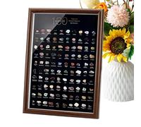 Doiyislem Rock Collection for Kids,100-Rock Exploration Display Decoration,Natural Mineral Specimen Set | for Classroom Meditation Birthday Students Collectors Beginners