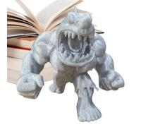 Doiyislem Shark Statue - Desktop Animal Figure,Funny Howling Muscular Shark Sculpture for Nursery Living Room Bedroom Bookshelf Bedside Adults Dorm