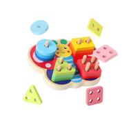Doiyislem Stacking Toys | Preschool Learning Fine Motor - Shape Learning Building Blocks for Boys | for Education Development Play Home Classroom Travel Kindergarten