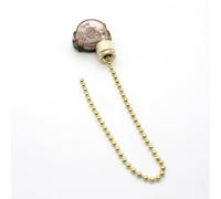 DOJA Barcelona | 250 V pull chain switch | Pack 1 | 26 cm | for ceiling fan and light | Lamp replacement | Pull cord switch