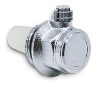 DOJA Barcelona Automatic Bleeder Valve Chrome Right Hand Thread Connection Radiator Air Vent Self Bleeding Valve Thermostatic Radiator Vent Compact Design Easy Installation High Efficiency