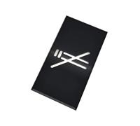 DOJA Barcelona Door Sign Rauchverbot | Rauchverbot Sign | Black | 180 x 100 x 5 mm | Acrylic | Smoking Prohibited Sticker | Pictogram | Bathroom, Office, Smoking Prohibited Sign Self-Adhesive