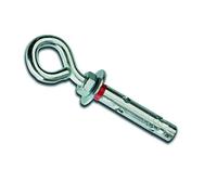 DOJA Barcelona Expansion Eye Bolts - M10-12 - Pack 10 - Lifting Eyebolt Extension with Ring Hook for Chemical Anchoring, Steel Cable Fixing, Heavy Duty in Concrete, Wall Hook Bolt, Anchors
