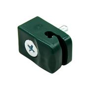 DOJA Barcelona Fence Clips - Pack of 50 - Robust for Easy Installation and Colour Green - Reliable Fence Attachment with Modern Mounting Clips and Wire Clips for Fence Wire Holders