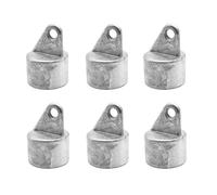 DOJA Barcelona Fence Strut Cap - Pack 6 - Ø38 - Strong and Durable - Aluminium Cap with Easy Assembly and Aesthetic Finish - Strut Caps for Fences Anti Water and Dust and Sealing
