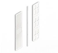 DOJA Barcelona Glazing Packers Plastic 1mm Pack of 100, Plastic Window Shims, Window Glazing Spacers, Blocks, Shims, Leveling, Fitting Spacers