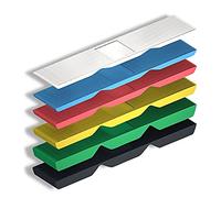 DOJA Barcelona Glazing Packers Plastic, Window Glazing spacers Plastic Window Shims 1-6Mm Spacers for Glass White Blue Red Yellow Black Green Pack 600 Leveling Shims Packers Blocks