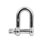 DOJA Barcelona Lifting D-Shackles Galvanized Steel M10 Pack of 10 - Heavy Duty Rigging Shackle with High Tensile Strength and Corrosion Resistant Finish for Industrial Hauling Shackle Applications