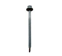 DOJA Barcelona metal self drilling screws, Hex head drilling screws, Self tapping with washer, metal, Hex head, Tapping with Washer M6 Pack 50 6.3 X 100 Mm Roofing Sealing for Roofing