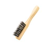 DOJA Barcelona Moustache Brush, Beard Brush, Wooden Brush for Moustache, with Boar Bristles and Synthetic Fibres on Fresno Wood, Sustainable, Versatile, Easy to Clean, Ergonomic