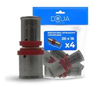 DOJA Barcelona Multi-layer Reducer Sleeve - 20 mm - 16 mm - Pack of 4 - Connector for Water Pipes, Heating, Robust, Great Fit, Easy Assembly, Multi-Layer Parts, Waterproof Attachment Accessories