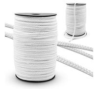 DOJA Barcelona | Polyamide Lanyard Roll | Lanyard 100 m | White Thai Cord | Diameter 3 mm | Strong Rope | Lanyard for Crochet Bags, Sport Shoe Laces, Crochet Wires