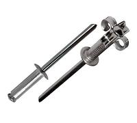 DOJA Barcelona Pop Rivets - 4,8x16mm - 250 Pcs - Aluminium Rivets with Flanged Flower Head | Blind Aluminium Rivets for All Metal Materials | Ideal for Number Plates, Metal Box, Pneumatic Riveter