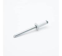 DOJA Barcelona Pop Rivets Aluminum - Pack 100 - Metal - White - 4,8x12mm - Aluminium Blind Rivets Pop for Joining All Types of Metal Materials with Pneumatic or Manual Rivet Gun