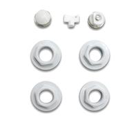 DOJA Barcelona Radiator Plug Kit Universal 1/2" - White - Heating Radiator Plug, Blind Cap with Pipe and Valve Adaptors, End Caps, Fittings and Closure Fittings