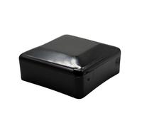 DOJA Barcelona Rectangular Caps for Fence Posts - Black - Pack 12-50 x 50 mm - Effective Protection, Durable Post Cover, Modern Aesthetics, Plastic Caps, Prevents Filtration