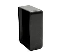 DOJA Barcelona Rectangular Caps for Fence Posts - Black - Pack 12-60 x 40 mm - Effective Protection, Durable Post Cover, Modern Aesthetics, Plastic Caps, Prevents Filtration