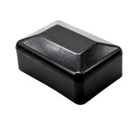 DOJA Barcelona Rectangular Caps for Fence Posts - Black - Pack 12-80 x 40 mm - Effective Protection, Durable Post Cover, Modern Aesthetics, Plastic Caps, Prevents Filtration