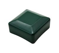 DOJA Barcelona Rectangular Caps for Fence Posts - Green - Pack 12-50 x 50 mm - Effective Protection, Durable Post Cover, Modern Aesthetics, Plastic Caps, Prevents Filtration